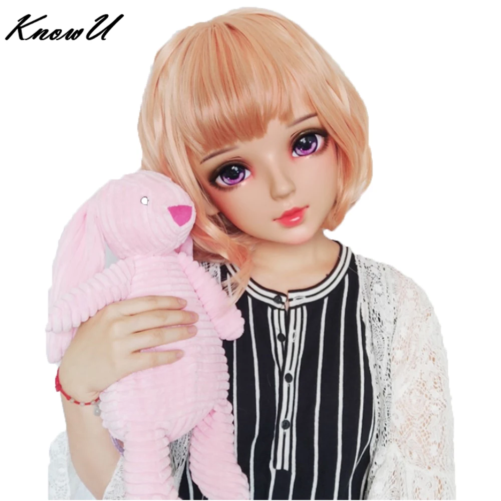 

KnowU Kigurumi BJD Permanent Makeup Anime Mask FemaleMask Resin Headgear Crossdresser cosplay crossplay