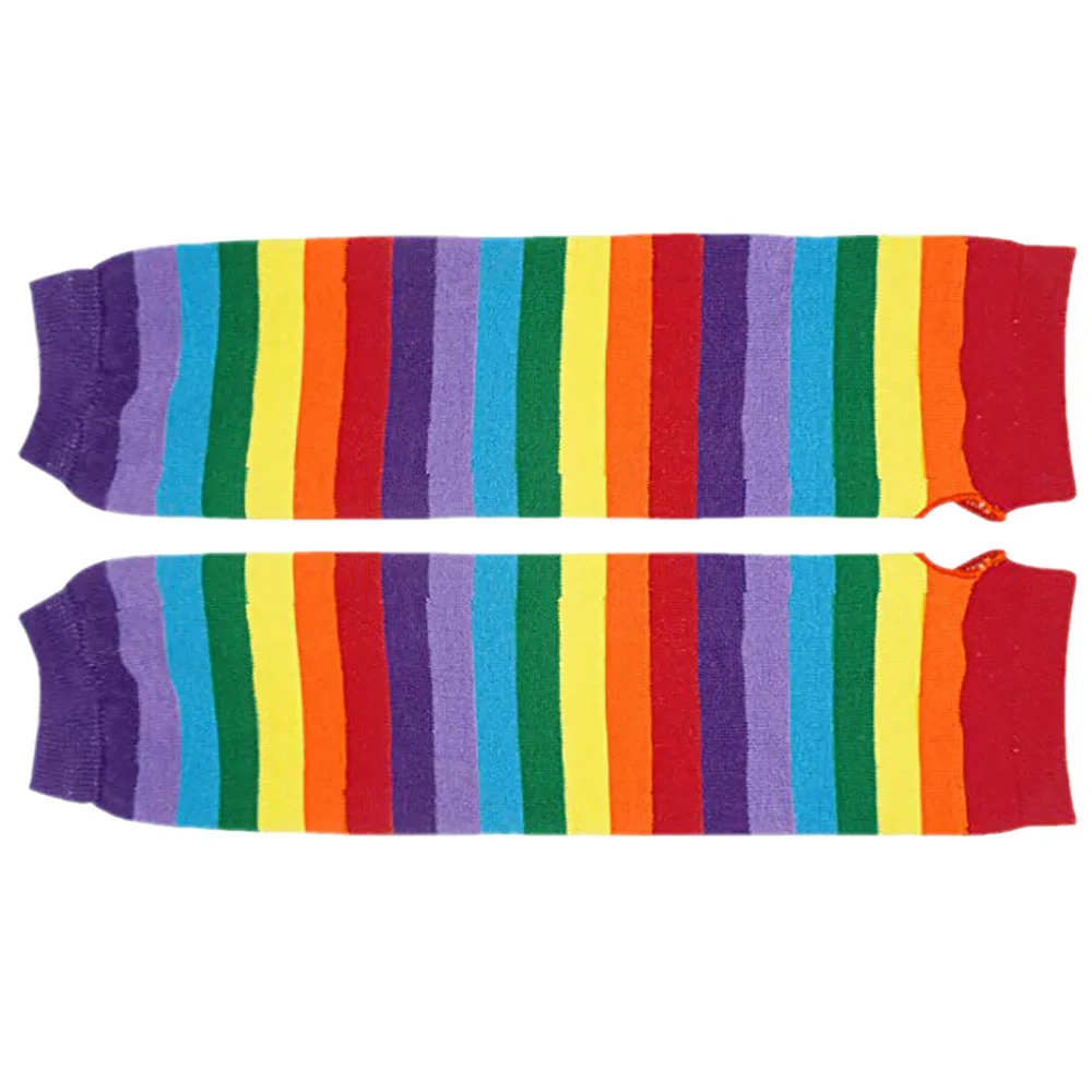 Носки и перчатки в стиле панк/готика милые теплые дышащие удобные мягкие полоску