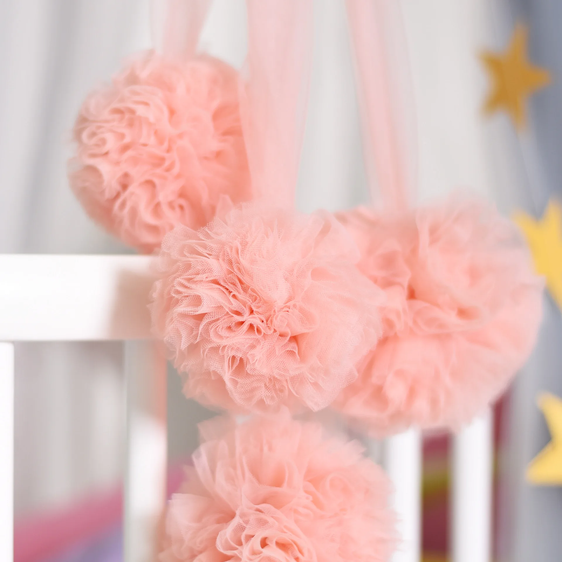 

Nordic Kids Room Tent Mosquito Mesh Yarn Ball Wall Hanging Decoration Diy Wedding Party Decorative Yarn Balls Christmas Gift A98