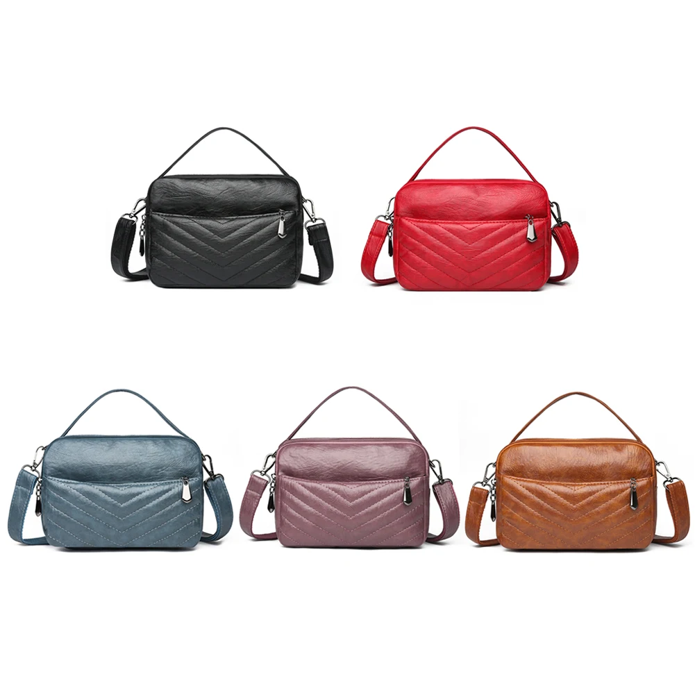 

Fashion Women PU Lattice Pattern Shoulder Bag Casual Pure Color Handbags