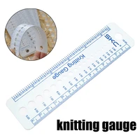 14x4 cm white plastic measuring straight ruler yarn patchwork diy cafts sweater stitch ring ruler use sewing tools accessory
