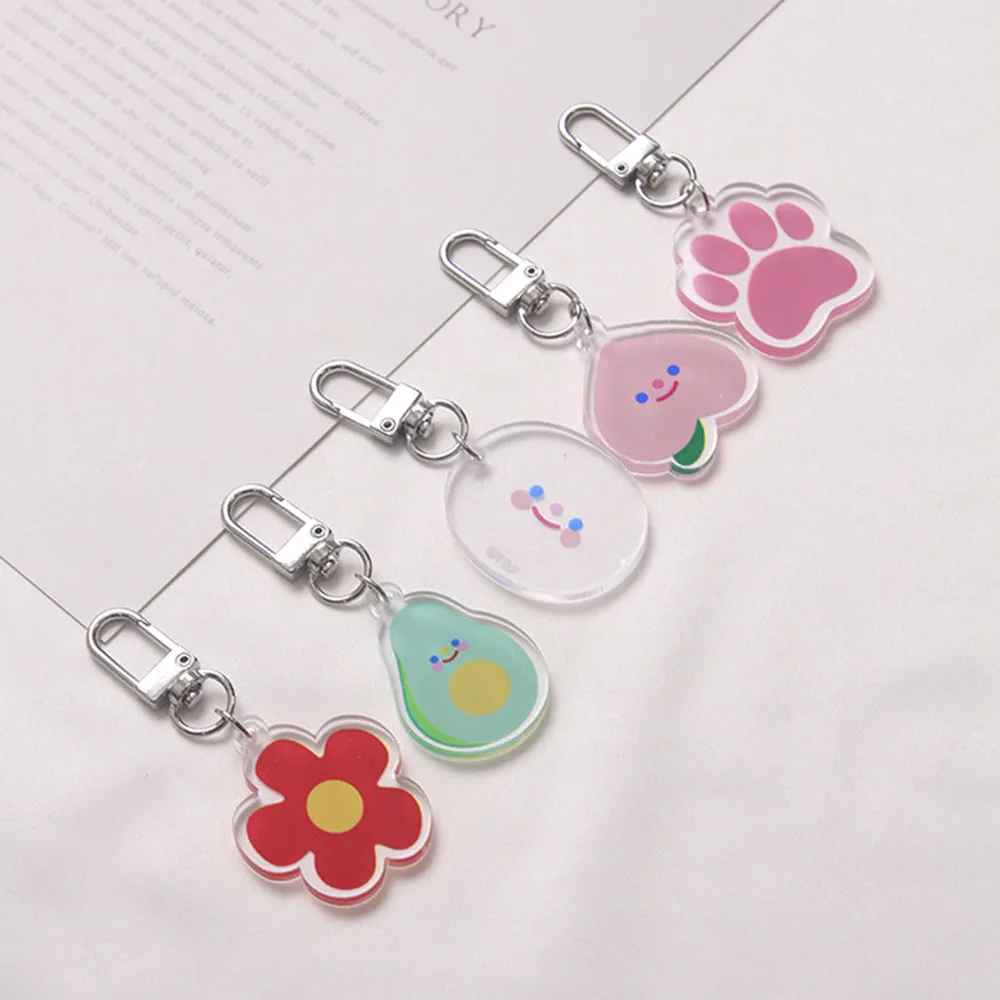 Модные брелки в виде клубники медведя мультяшная Милая Автомобильная сумка