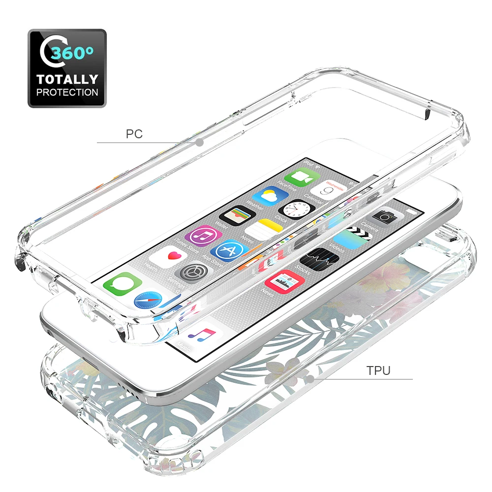 2 в 1 прозрачный чехол для Apple iPod Touch 5 6 7|Бамперы| |