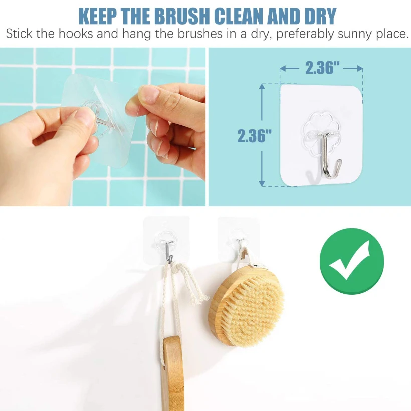 Набор состоит из 6 предметов setHealth спа массаж тела ванны щетка натуральной щетины