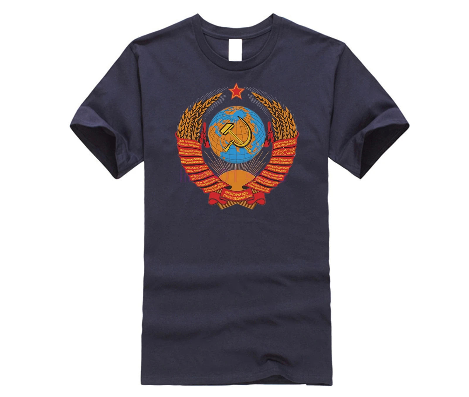 Новинка 2020 летняя хлопковая футболка для мужчин СССР советский русский КГБ молот