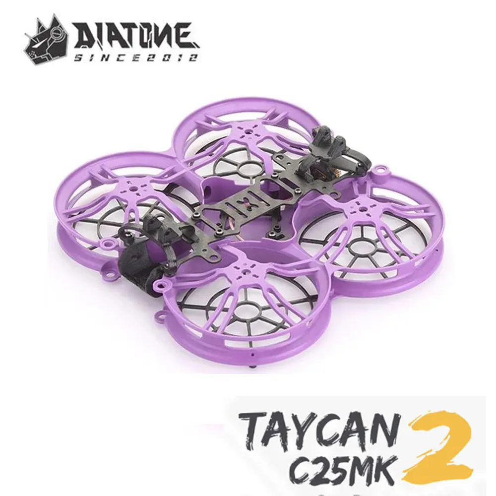 

DIATONE TAYCAN C25MK2 111.5mm T300 3K Carbon Fiber 2.5inch Frame with Ducts for RC FPV Racing Freestyle 2.5inch Cinewhoop Drones