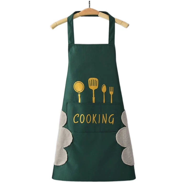 

Flax Aprons Gadgets Baking Cooking Cosmetic Hairdresser Barista Waiter Kitchen Accessories Waterproof Apron Bibs for Men Woman