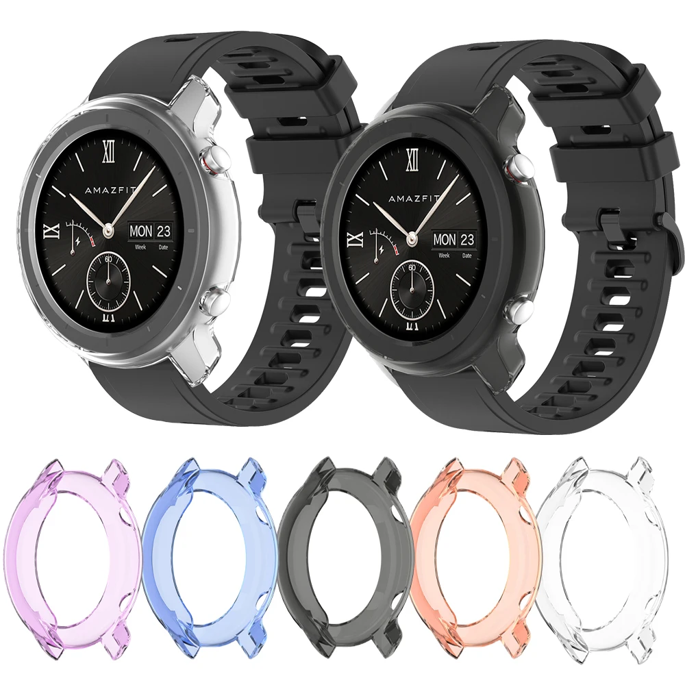 Сменные аксессуары для Xiaomi Huami Amazfit GTR 42 47 мм силиконовый Многоцветный Защитный