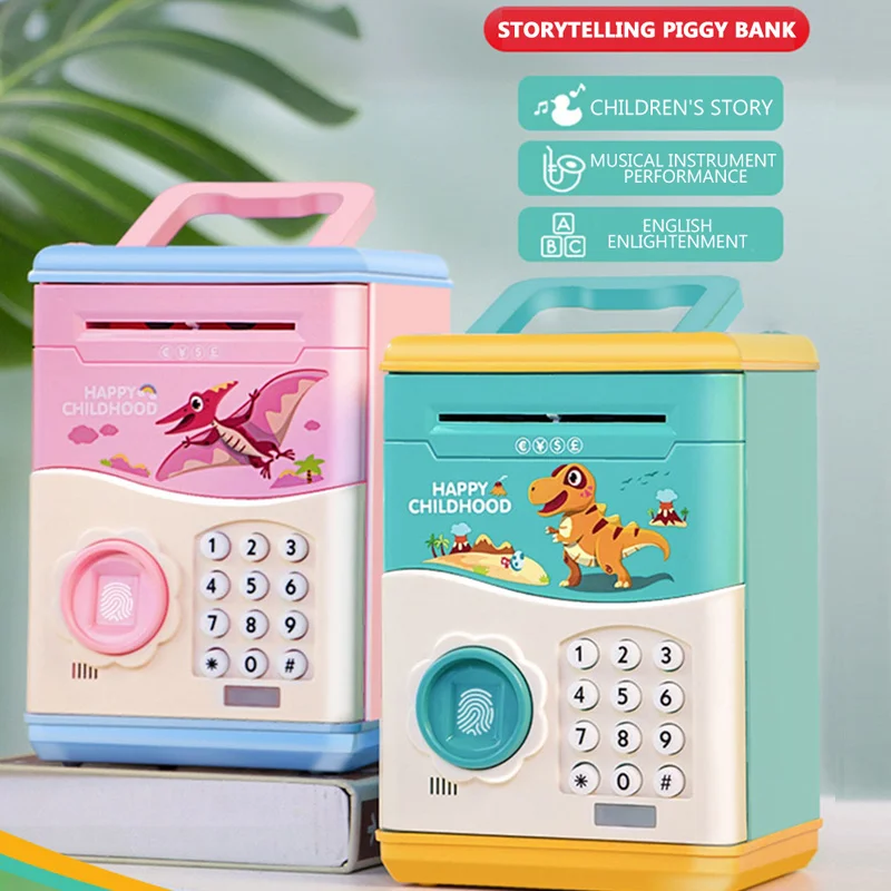 Мини банкомат детские игрушки цифровая копилка для хранения наличных и монет