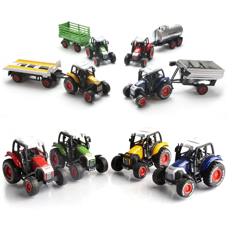 2019 Новый игрушечный водитель трактора из сплава прицеп-цистерна для возврата