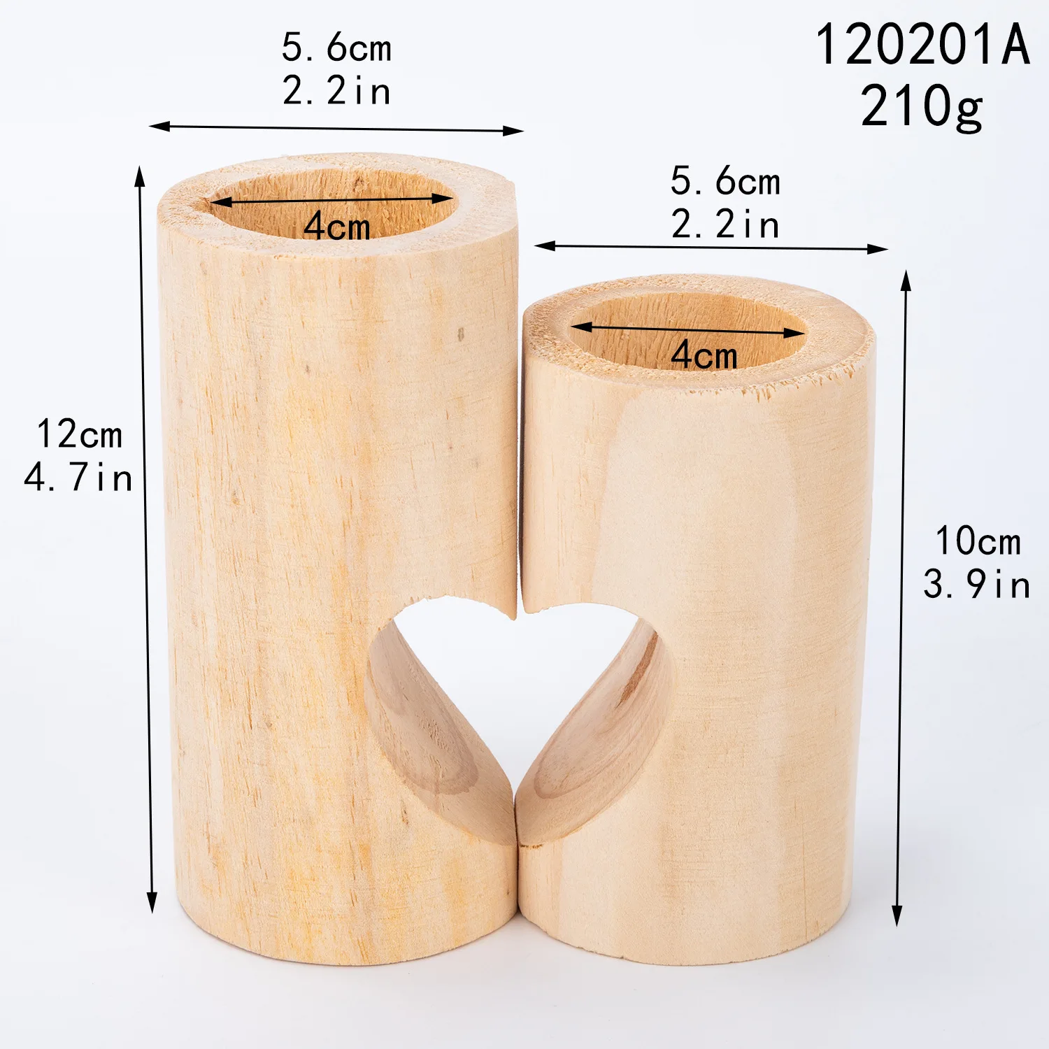 1pair Wood Candle Holders Stand Tealight Candlestick Ornaments Home Table Dinner Decor Christmas Gifts | Дом и сад