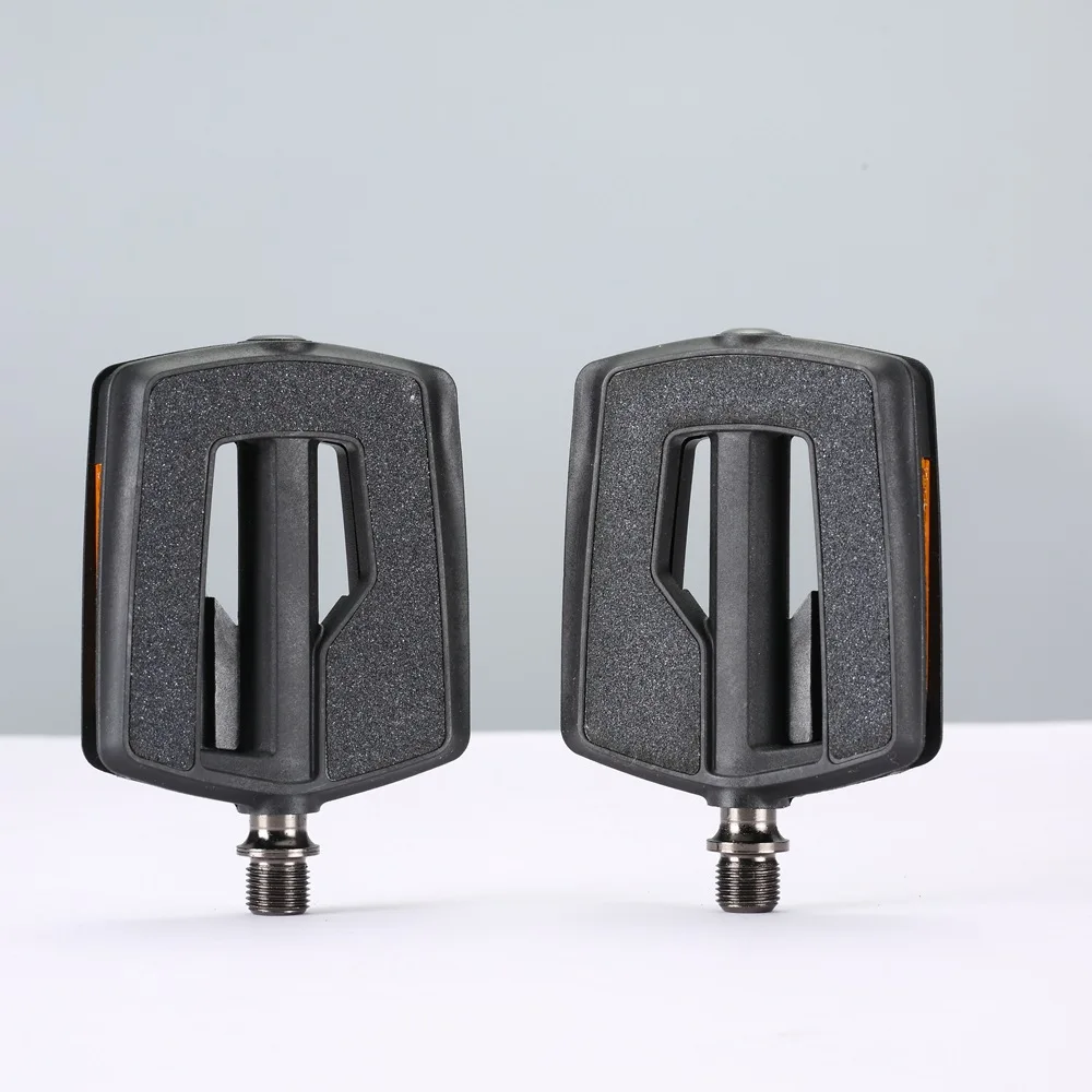 

New Urban Flat Pedals "Rf" Ultimate Platform Bike Pedal with Sand Paper Grip Zone for E-Bike City&Trekking BMX Fixie Singlespeed