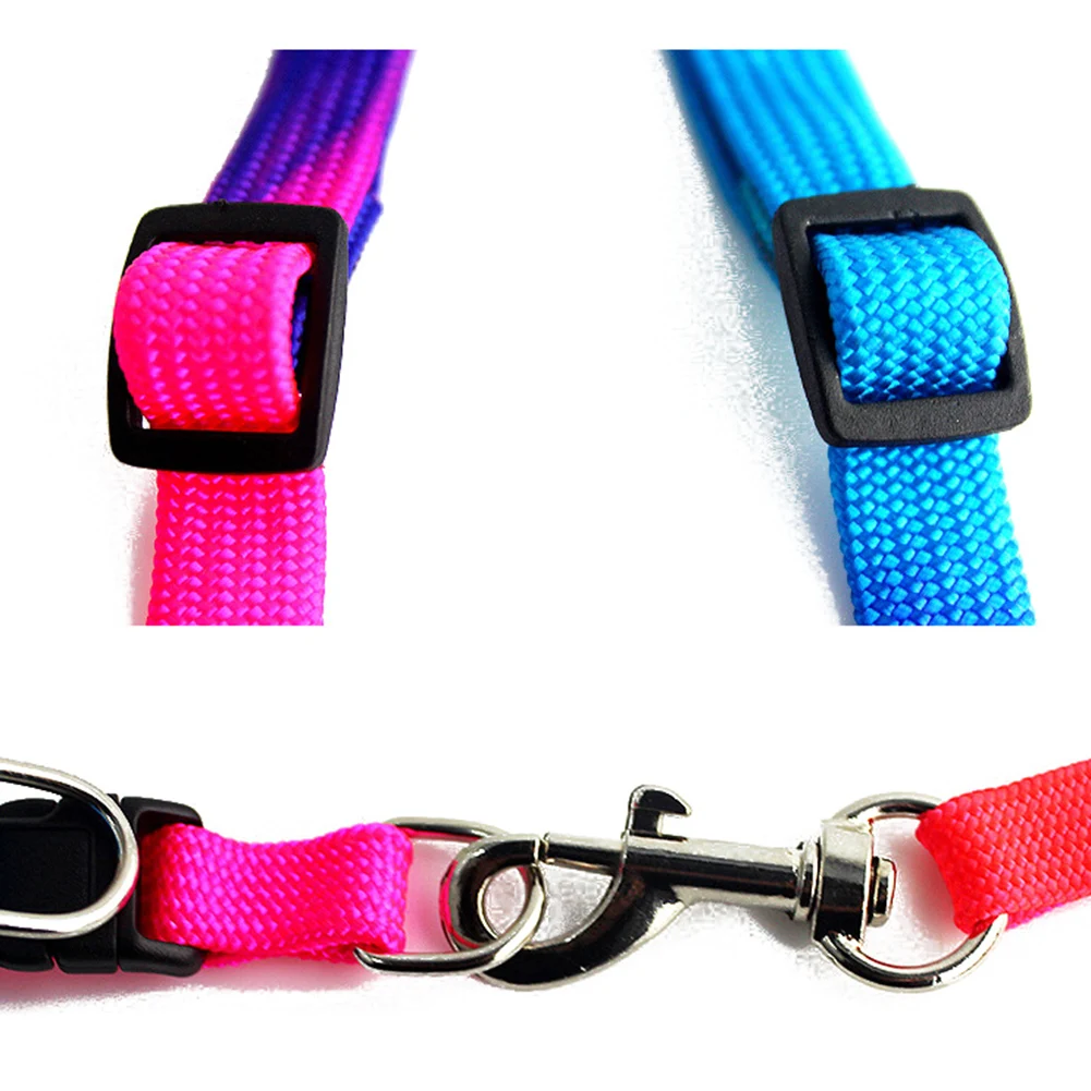 Прочный нейлоновый цветной Радужный ошейник для собак Поводок Мягкий поводок