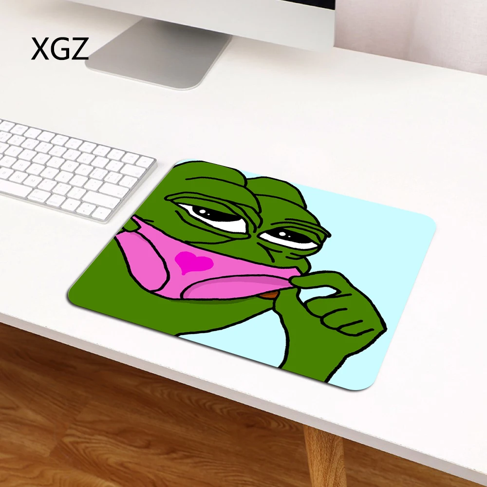 Настольный симпатичный коврик для мыши XGZ с забавной лягушкой игровые аксессуары