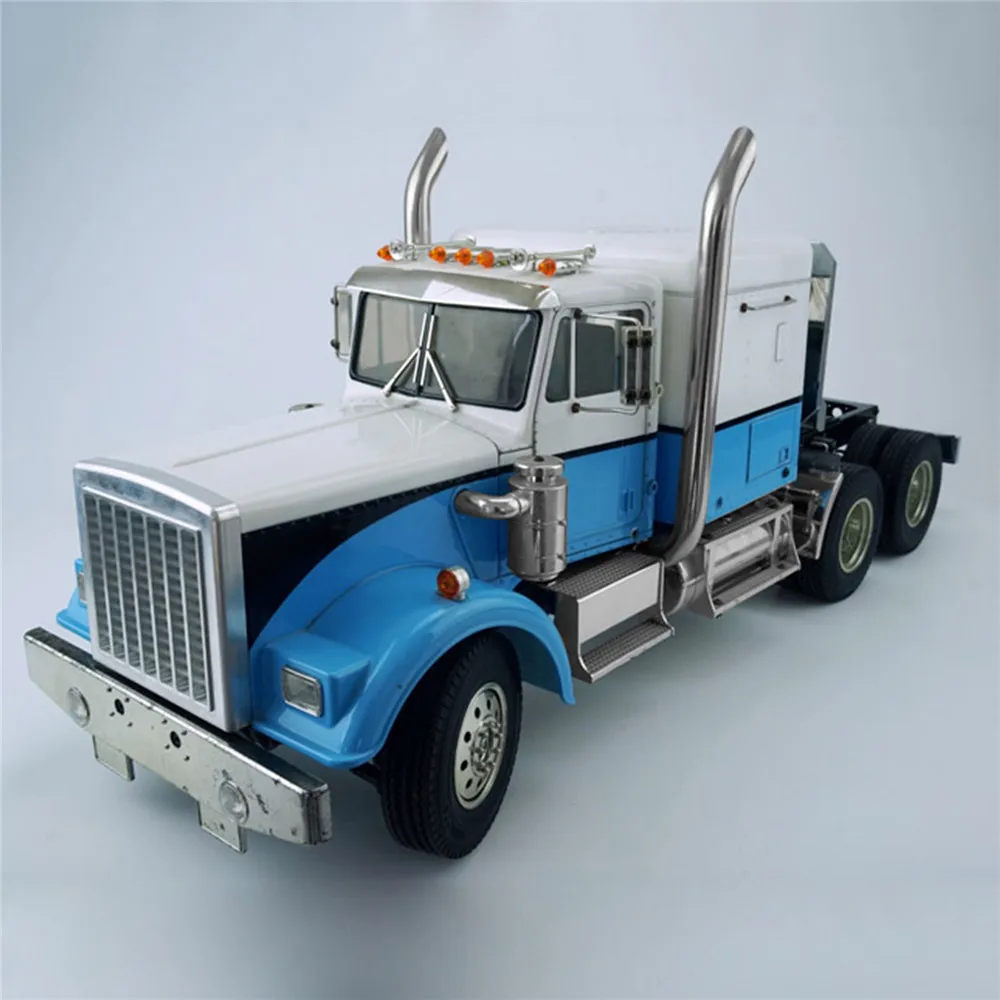 

1 pair Stainless Steel Exhaust Pipe For 1/14 TAMIYA American King RC Tractor Truck Parts Accessories