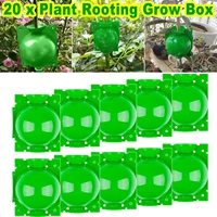 20pcs plant root balls reusable grafting rooting growing box breed case plant root high pressure layering pod balls for plant
