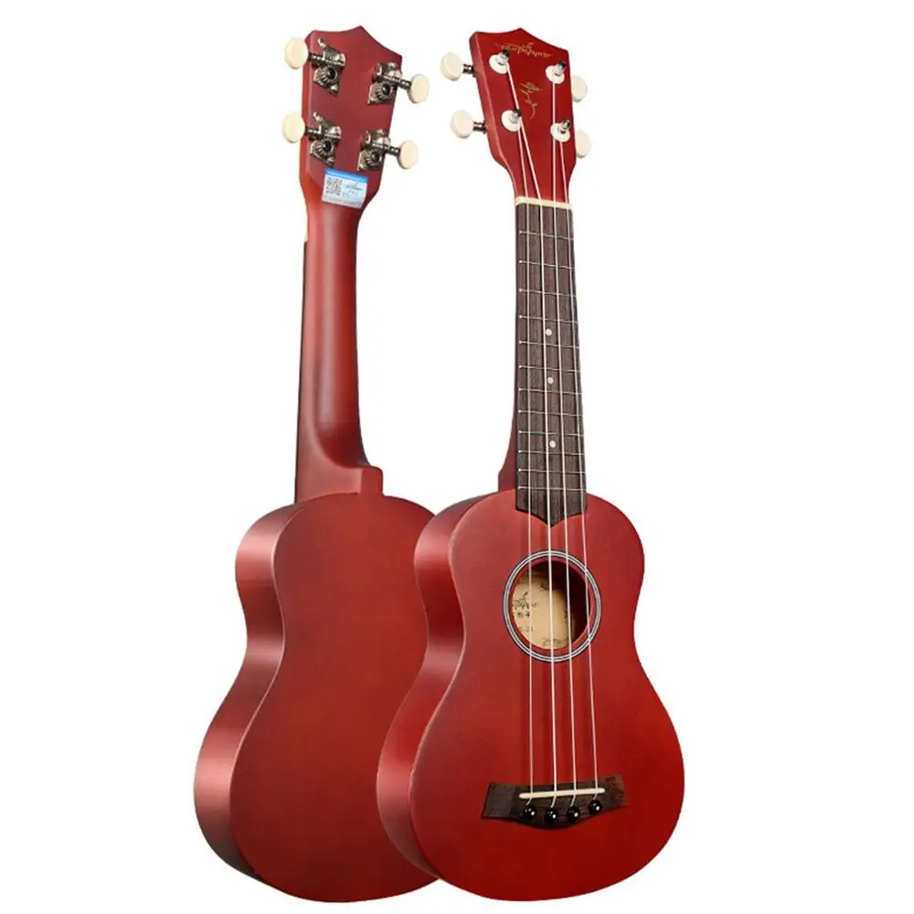 Светло-зеленый 21 дюймов липа укулеле Музыкальные инструменты легкий вес Малый корпус Гавайская гитара для любителей укулеле - Цвет: Светло-зеленый
