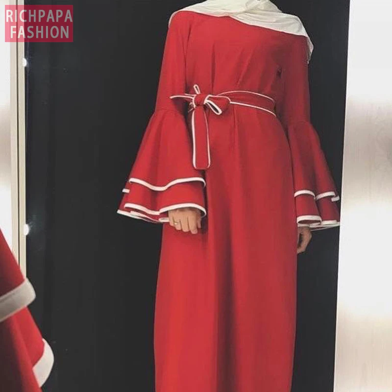 Abaya кафтан хиджаб мусульманское платье Jilbab Caftan Рамадан Турция Дубай Абая для