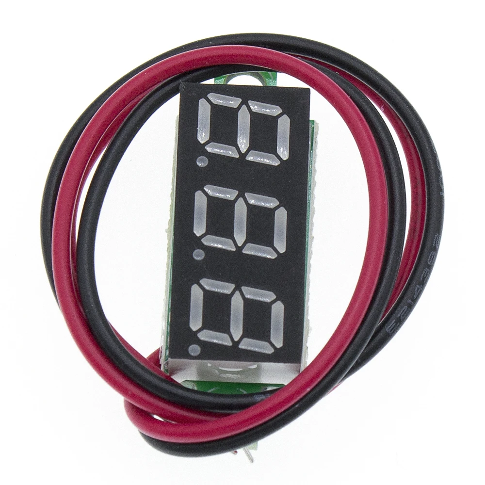 0,28 дюймов 2,5 V-40 V Мини цифровой вольтметр Напряжение метр тестер красный/синий/желтый/зеленый светодиодный Экран 30*10*8 мм