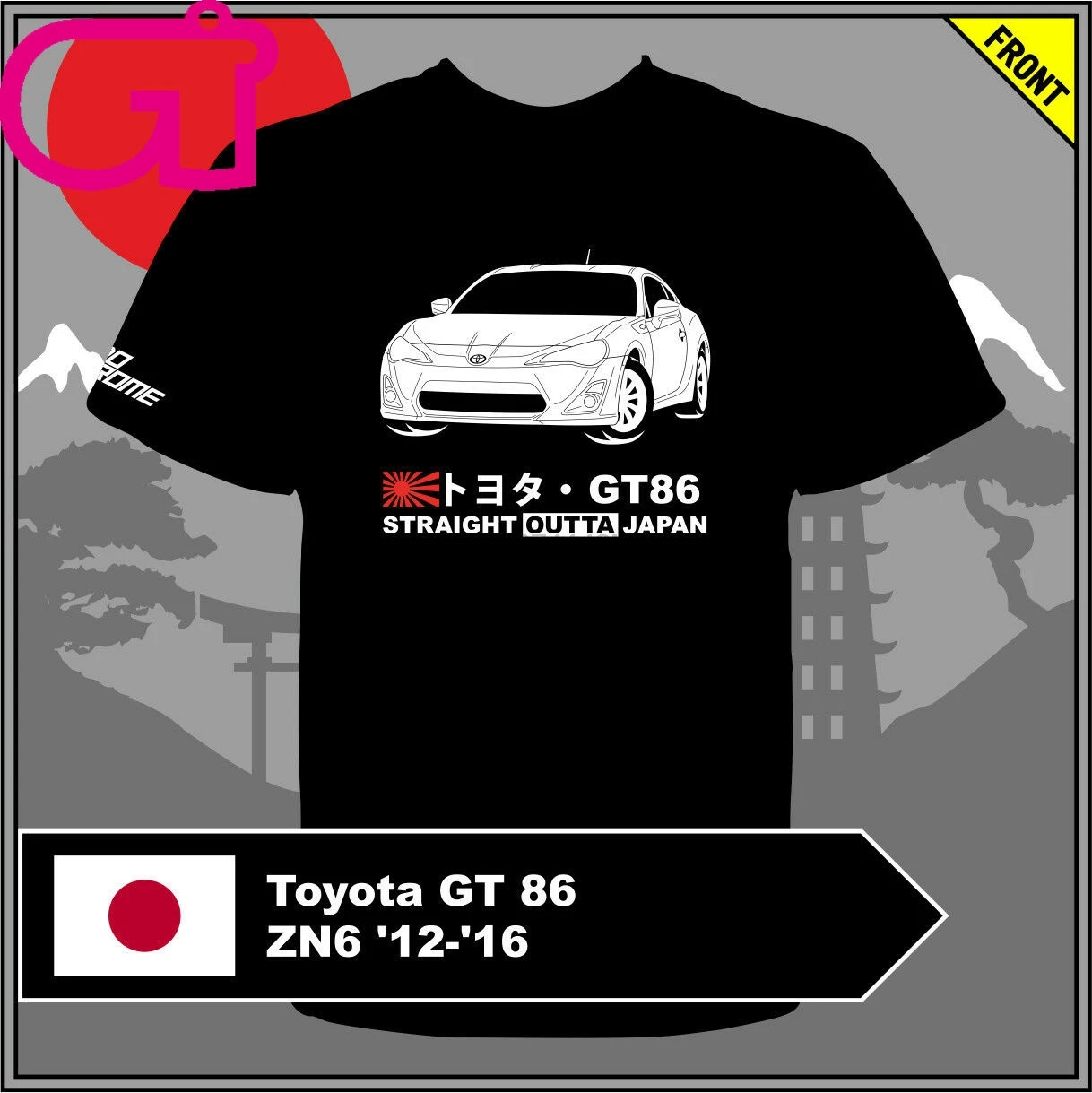 GT-shirt Toyota GT 86 ZN6 12-16 футболка |