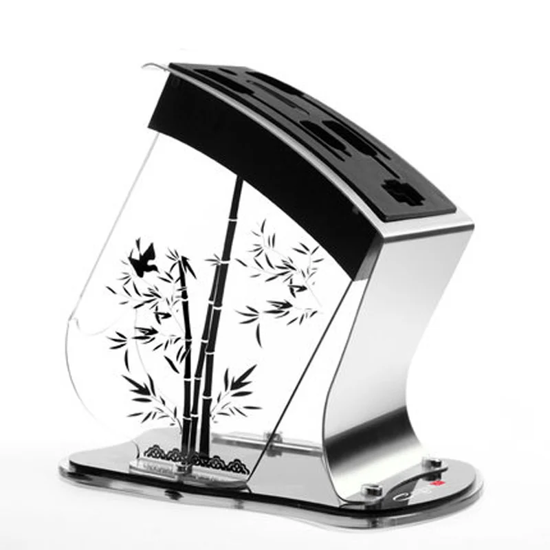 Модный пластиковый блок для ножей Knofe акриловый многофункциональный держатель