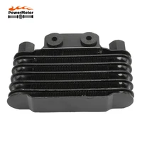 universal motorcycle engine oil cooler 6 row cooling radiator for 125cc 250cc motorcycle dirt bike scooter go cart modified part
