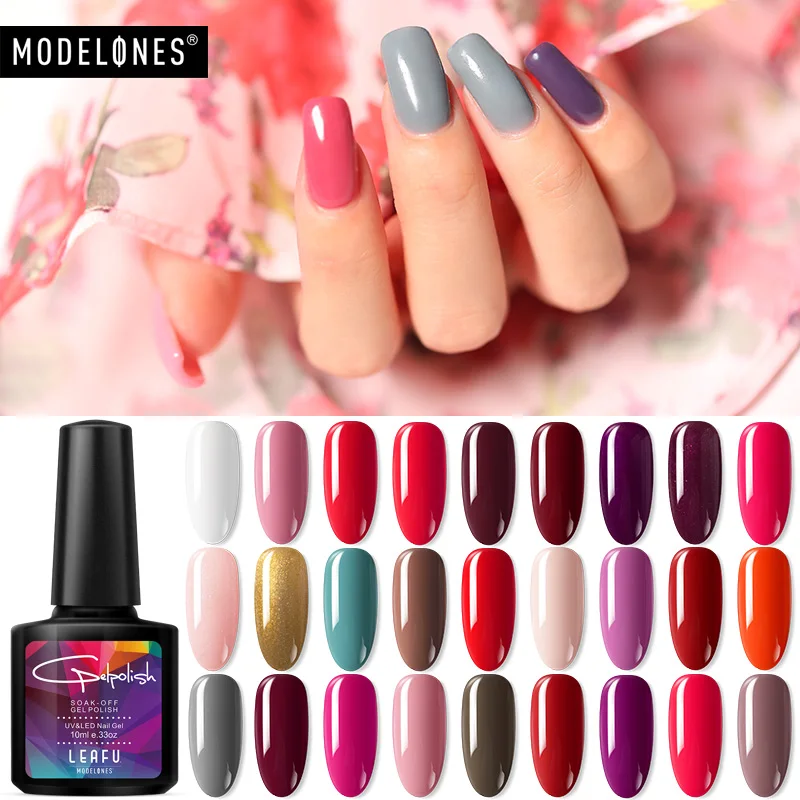 Modelones салонный Гель лак для ногтей горячая Распродажа 60 цветов гель замачиваемый