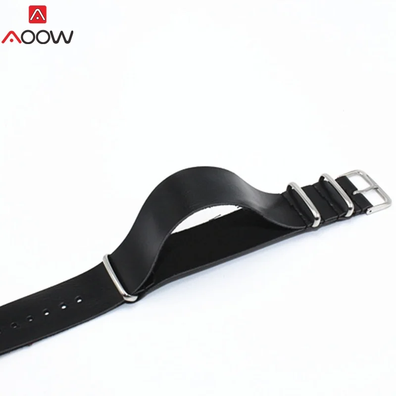 

PU Leather ZULU Watchband Strap NATO Leather Watch band 18mm 20mm 22mm 24mm Watch Accessories High Quality