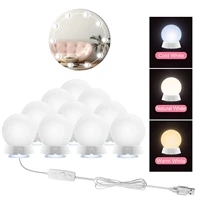 mpk hollywood led vanity mirror lights kit with 2 6 10 14 dimmable light bulbs makeup dressing table with usb plug fixture strip