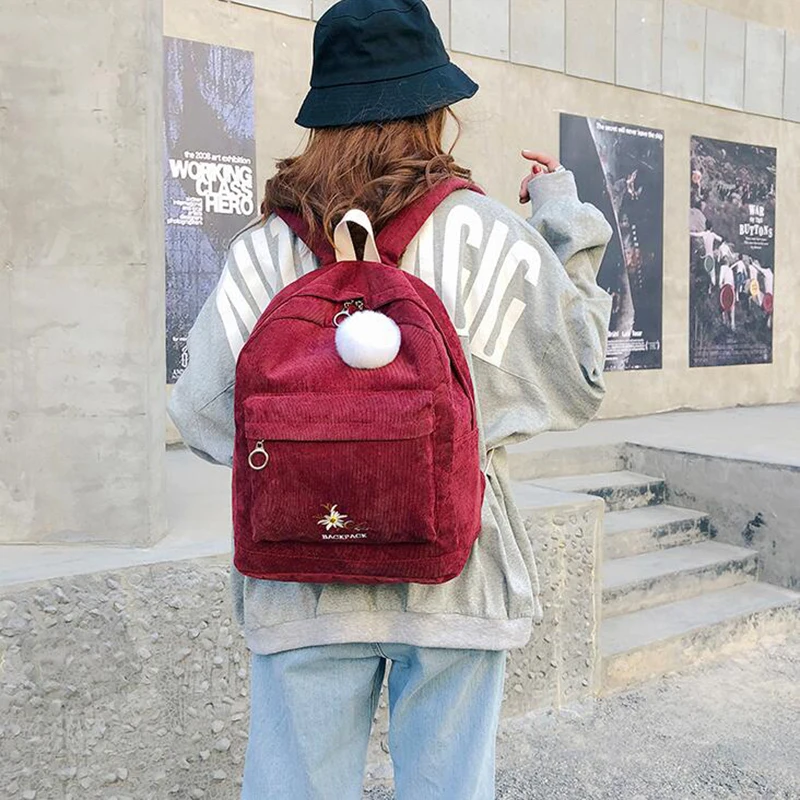 2019 ретро школьный рюкзак для девочек простой дизайн ранец большой размер сумка