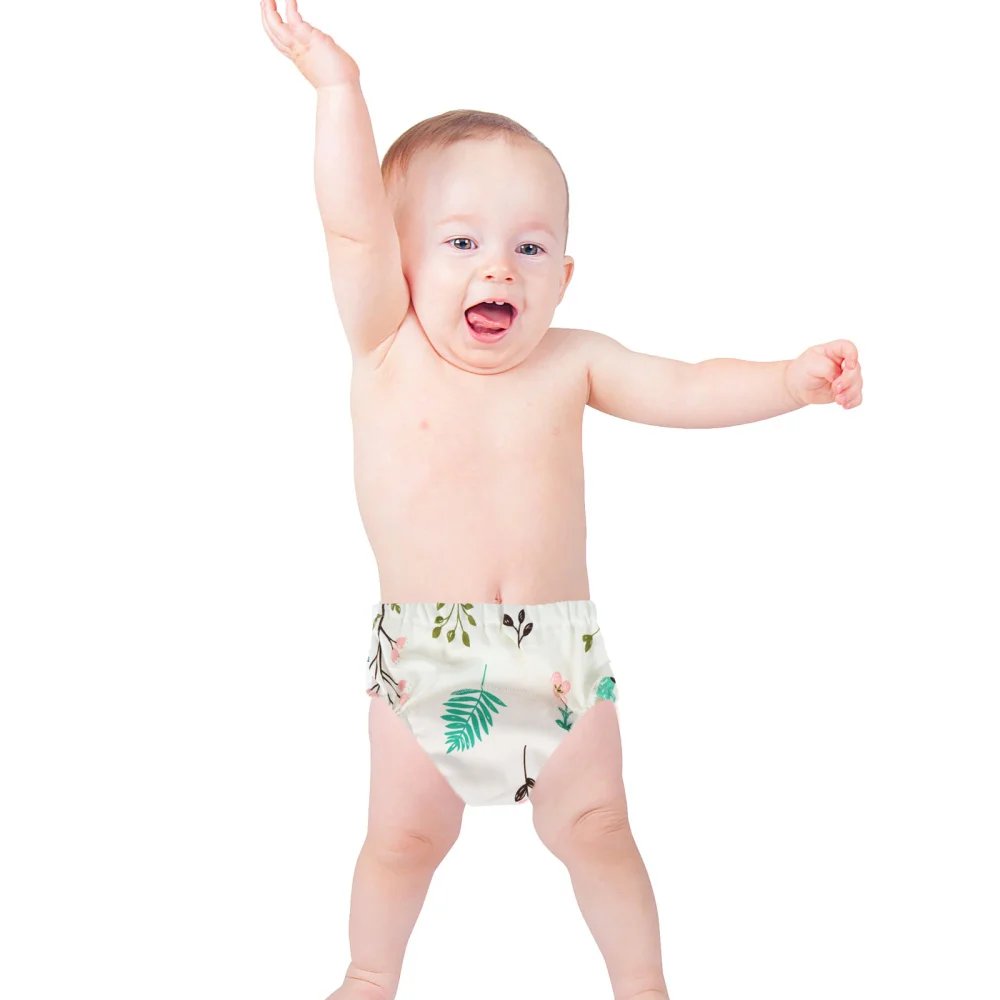 

2pcs Baby Training Pants Newborn Learning Panties Diapers Cotton Nappy Underwear