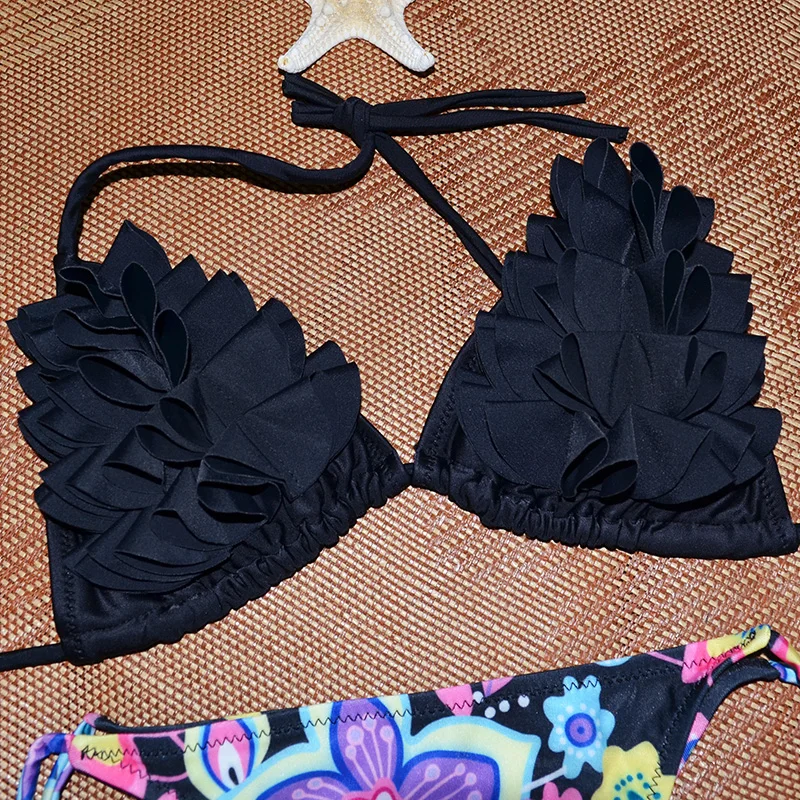 Женский сексуальный комплект бикини женский купальник Раздельный из двух частей