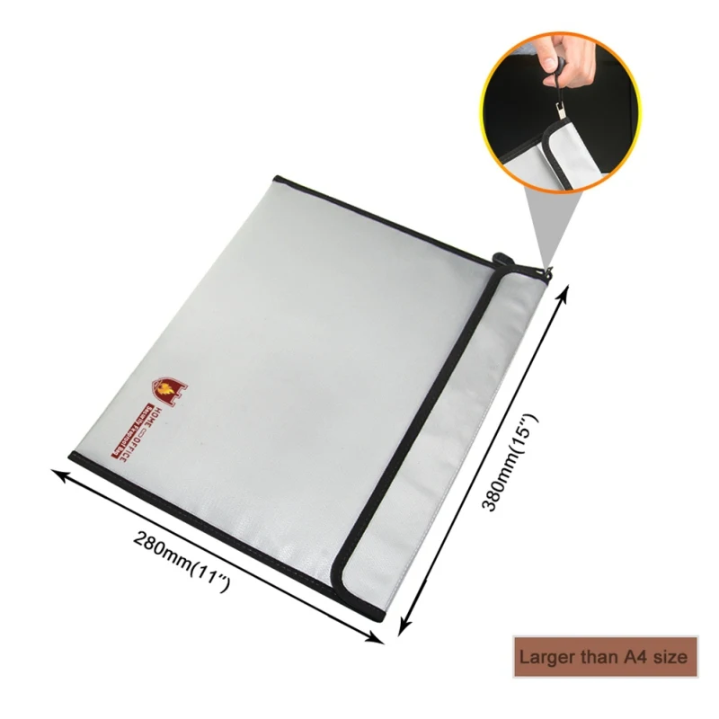 Огнеупорная Сумка для документов держатель мешок Водостойкий силиконовый