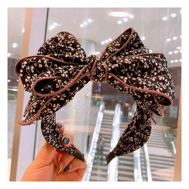 

Floral Big Bow Hairbands For Women Korea Hair Accessories For Girls Hair Band Hair Bows Hairband Headbands