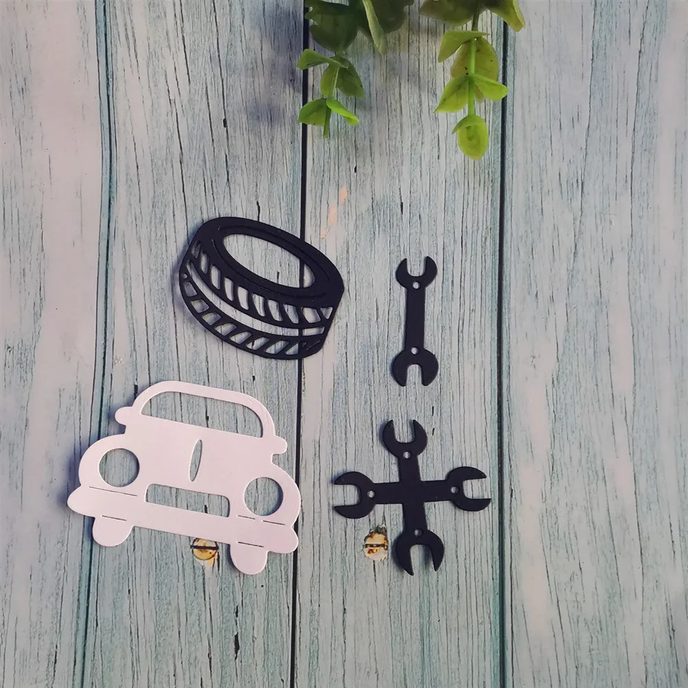 Автомобильный гаечный ключ для скрапбукинга металлические режущие штампы