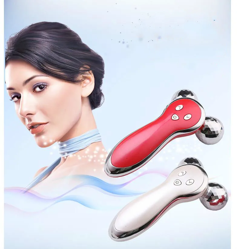 

3D Massager Roller of Micro Current Vibration Electric Massager Full Body Anti Wrinkle Roller Ball Massage Lymphatic + FREE GIFT