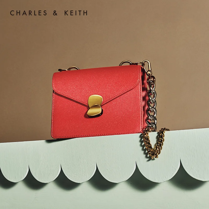 CHARLES＆KEITH Новинка на Весну 2020г. CK2 80840173 1 Женская сумка с Откидной крышкой плечо в