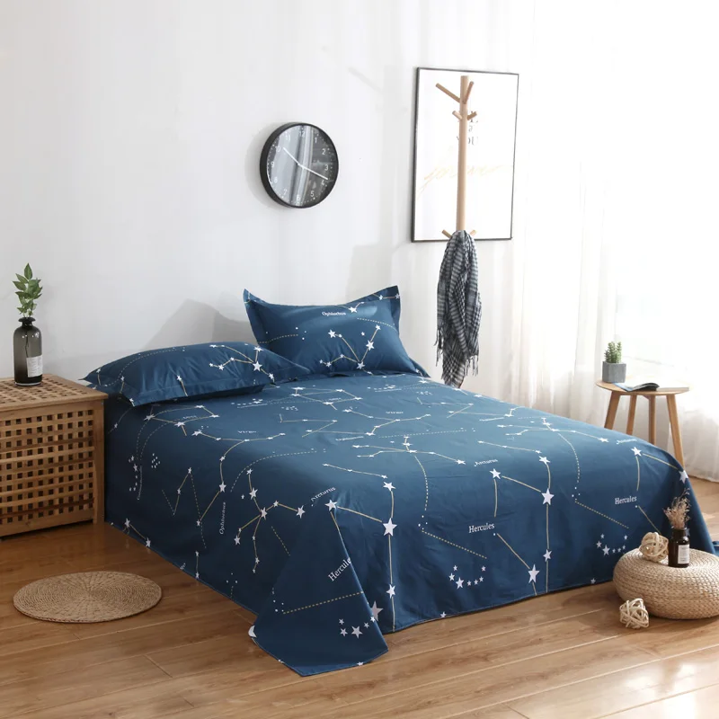 Комплект постельного белья из 100% хлопка в полоску для взрослых Queen/King/Twin полный