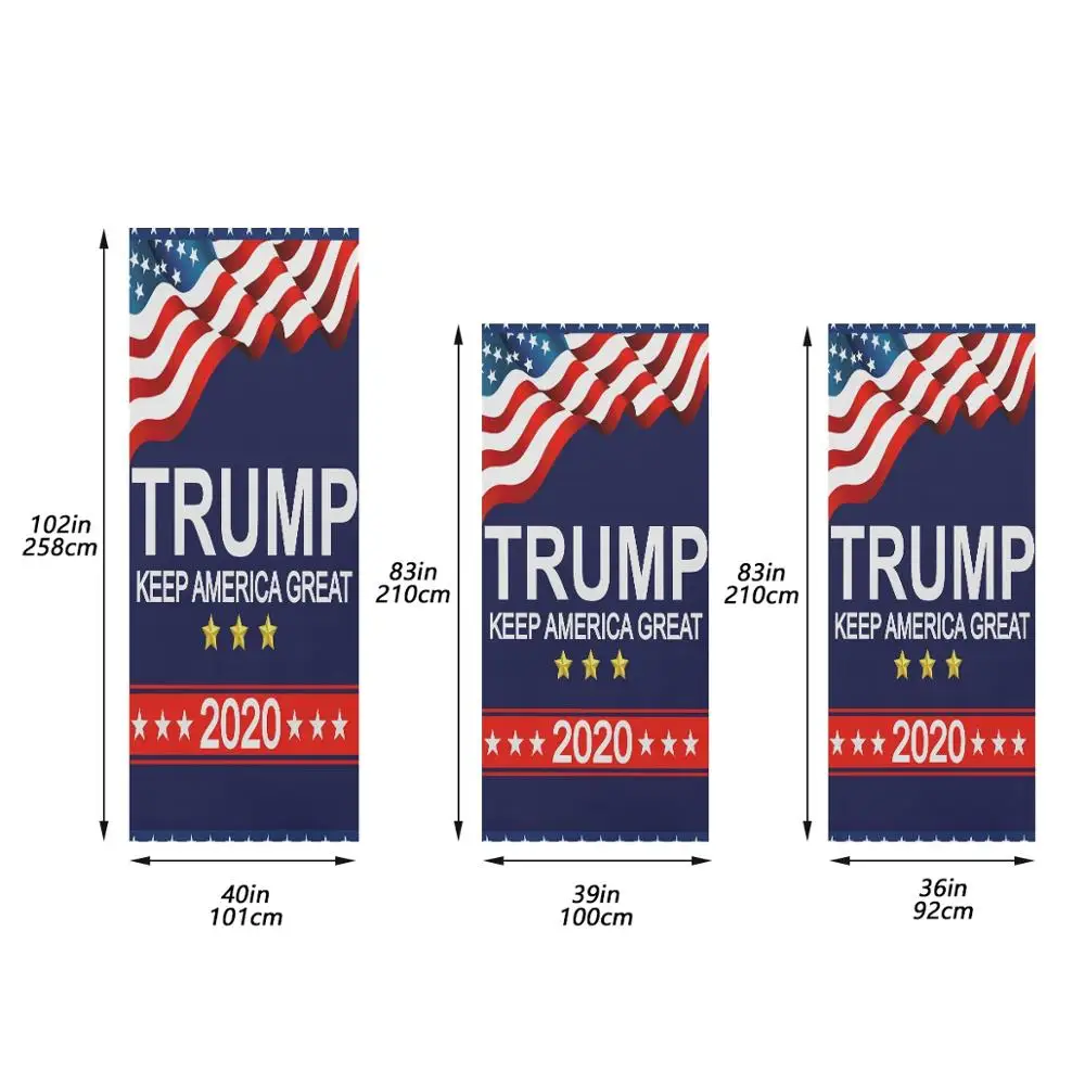 

Donald Trump 2020 Election Decor Front Door Covers Keep America Great Door Banner Personalized Reusable Door Posters