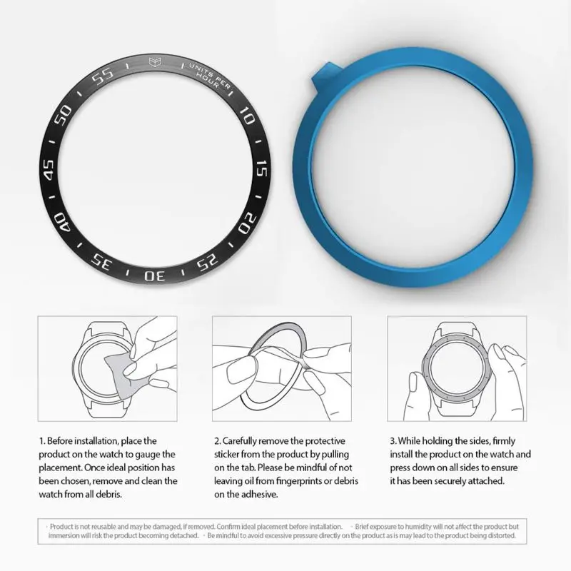 

Metal Cover Dial Scale Speed Case Bezel Ring for Hua-wei Watch GT2 46mm for Sam-sung S3 Frontier/Ga-laxy Watch 46mm