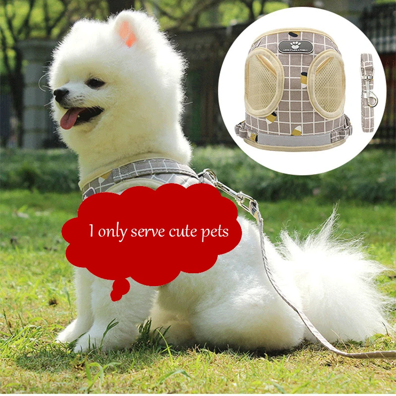 Поводок для домашних животных жилет с нагрудным ремнем средний кошек и маленьких