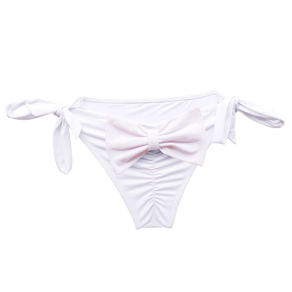 Женское бикини с бантом нижнее белье для плавания сексуальное купальный костюм
