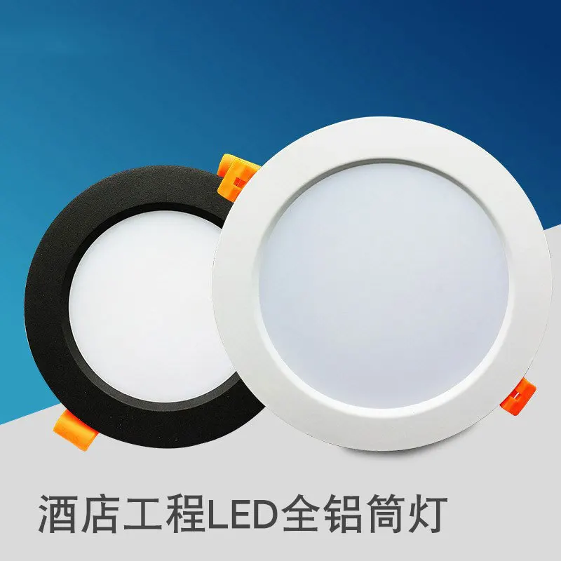 Ультра яркий круглый светодиодный светильник 3 Вт 5 7 9 12 18 Bombillas AC 110 В 220 потолочное