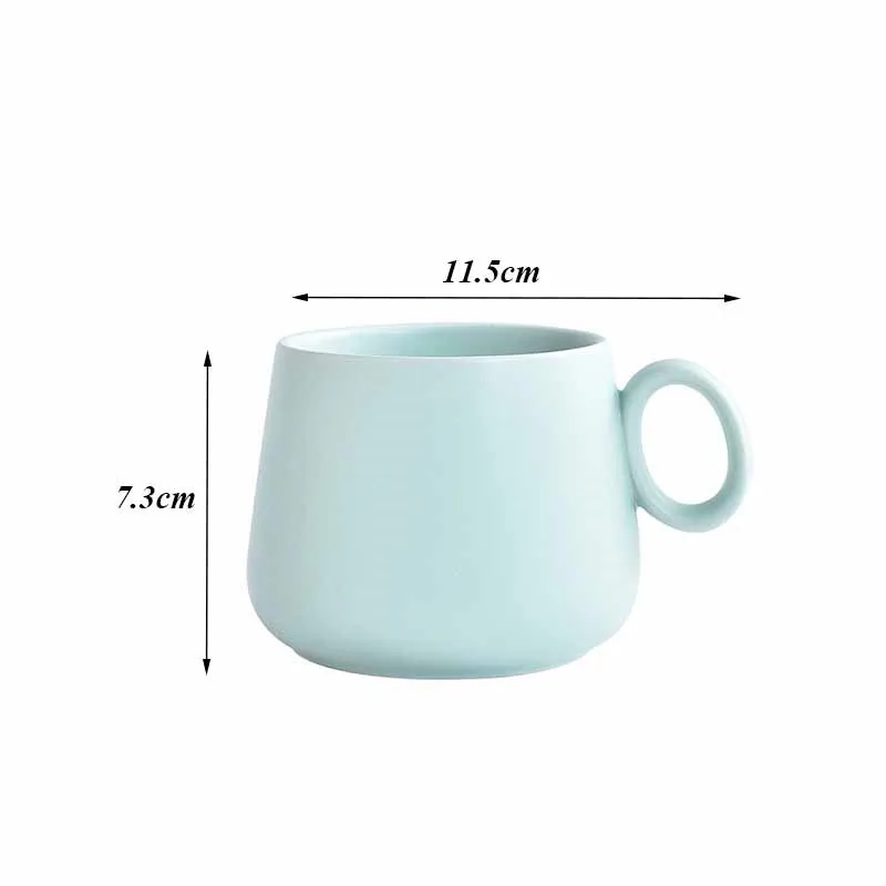 Керамическая кружка Макарон матового цвета для кофе молока Минималистичная