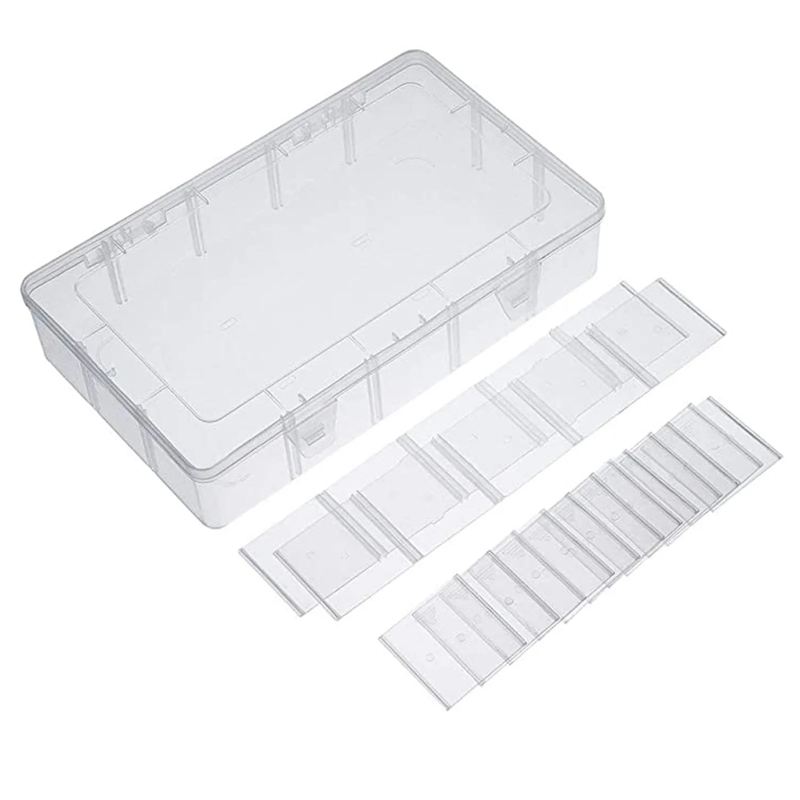 Прозрачный органайзер для хранения большие пластиковые ящики используются