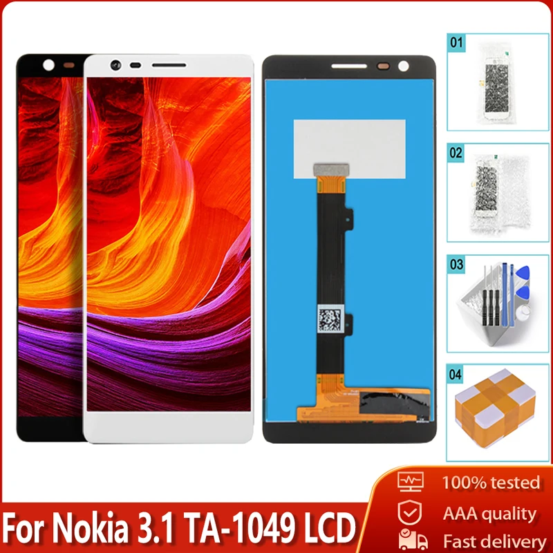 5 2 &quotдля Nokia 3 1 TA 1049 1057 1063 ЖК дисплей с сенсорным экраном дигитайзер сборка Замена