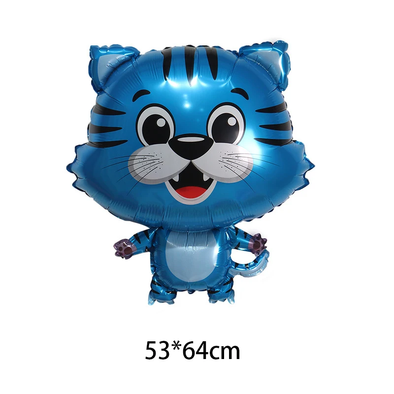 Гелиевый шар в виде животных милый тигр лиса фольгированный украшения для