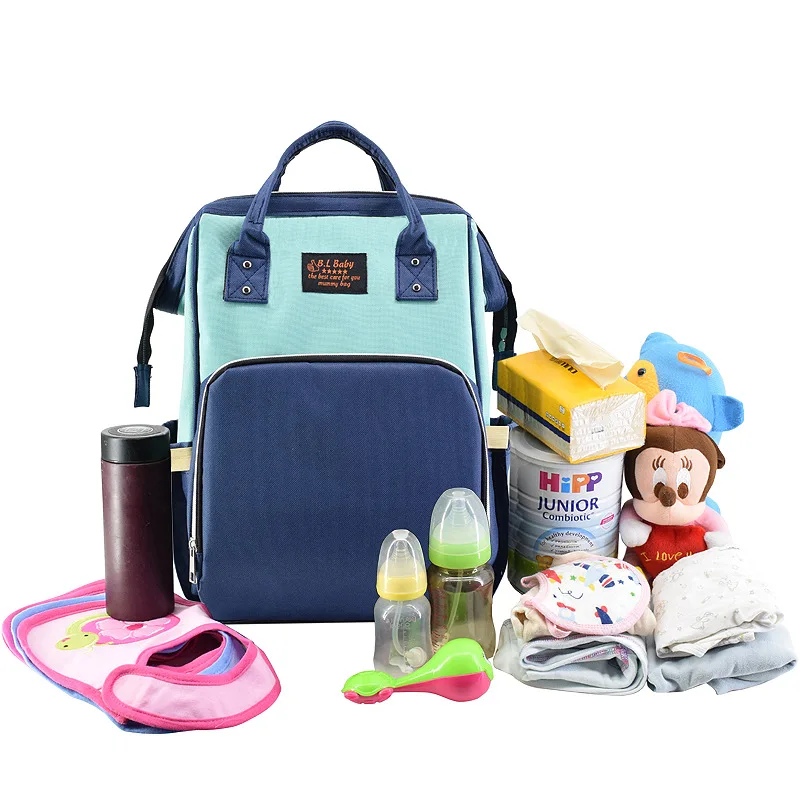 Ткань Оксфорд пеленки Ba многофункциональная Мама сумка большая емкость мумия