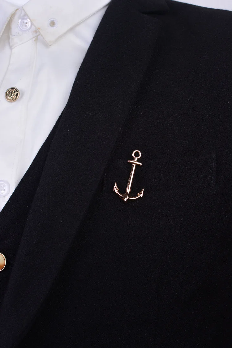 New fashion Gold Silver Anchor Tie Clips for Mens Necktie tie bar clasp clip pins Personality Business Jewelry Gift | Украшения и