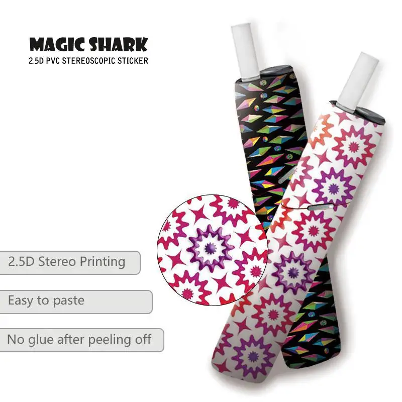 Чехол Magic Shark для IQOS3 100% новый стикер рисования цветов и неба | Мобильные телефоны